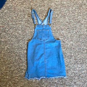 Overall jean skirt